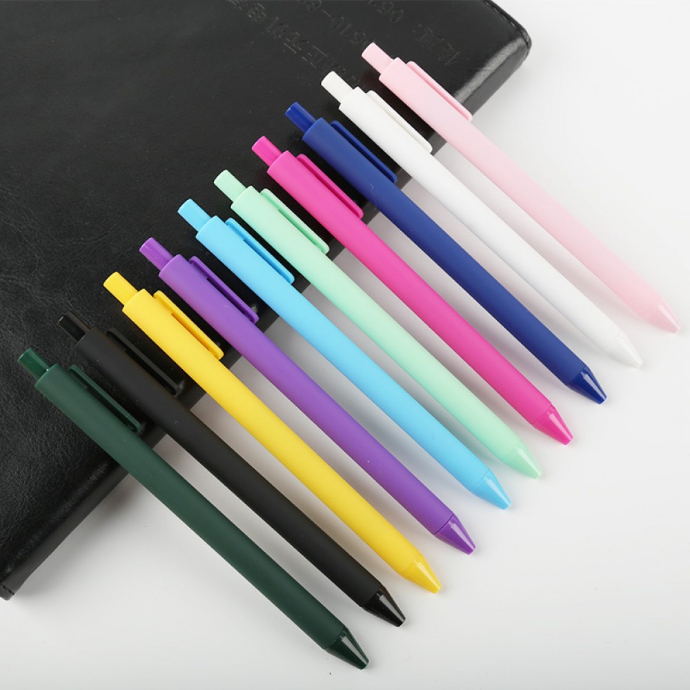 Click Action Black Gel Ink Signature Pen With Needle Tip 0.5mm Custom Imprinted