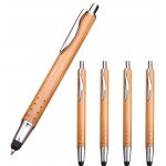Eco Bamboo Wood Stylus Pen (spotted handle) Logo Branded
