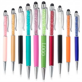 Logo Branded Crystal Touch Screen Ballpoint Pen  Logo Branded Crystal Touch Screen Ballpoint Pen
