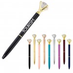 Logo Branded Diamond Crown Ballpoint Pen