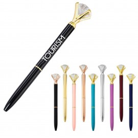 Logo Branded Diamond Crown Ballpoint Pen