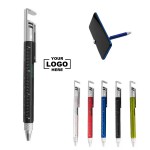 Logo Branded Hexagonal Plastic Phone Stand Ballpoint Pen