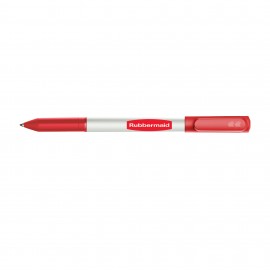 Paper Mate Write Bros Stick Pen White Barrel - Blue Ink - Red Custom Imprinted