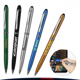 Moll Twist Action Plastic Stylus Pens Logo Branded