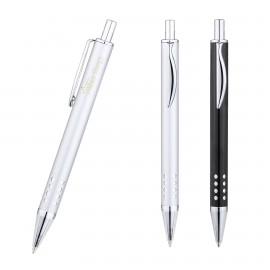 Brighton Ballpoint Click Pen (Silver) Logo Branded