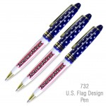 Special Pricing !... American Patriotic USA Design Ballpoint Pen Custom Engraved