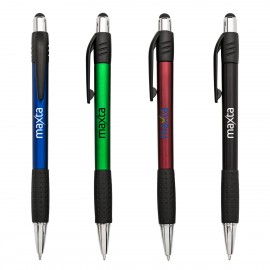 Logo Branded Jessie Click Ballpoint Pen w/Stylus