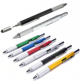 Logo Branded 6 in 1 Multi Tool Tech Tool Pen