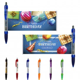 Pull Out Banner Ballpoint Pen Logo Branded