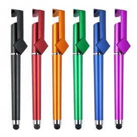 3-in-1 Multifunction Soft Touch QR Code Ballpoint Pen w/Stylus & Phone Stand & Removable Cap Logo Branded  3-in-1 Multifunction Soft Touch QR Code Ballpoint Pen w/Stylus & Phone Stand & Removable Cap Logo Branded