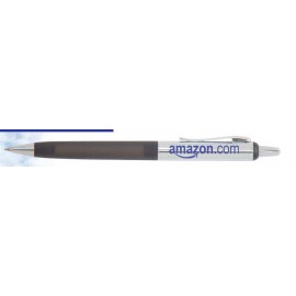 Custom Imprinted Push Button Plastic Neon Barrel Budget Pen - (Siikscreen)