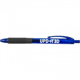 Author Translucent Pen With Massage Grip Logo Branded