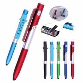 4 in 1 Foldable Phone Holder LED Pen Logo Branded