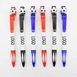 Plastic Sports Soccer Ballpoint Pen Logo Branded