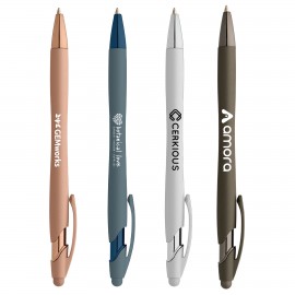 Custom Engraved La Jolla Softy Monochrome Metallic Pen  Custom Engraved La Jolla Softy Monochrome Metallic Pen