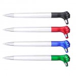 Logo Branded Thumbs-Up Ballpoint Pen With Stylus