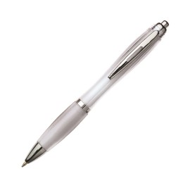 Custom Imprinted Marino Translucent Pen - White