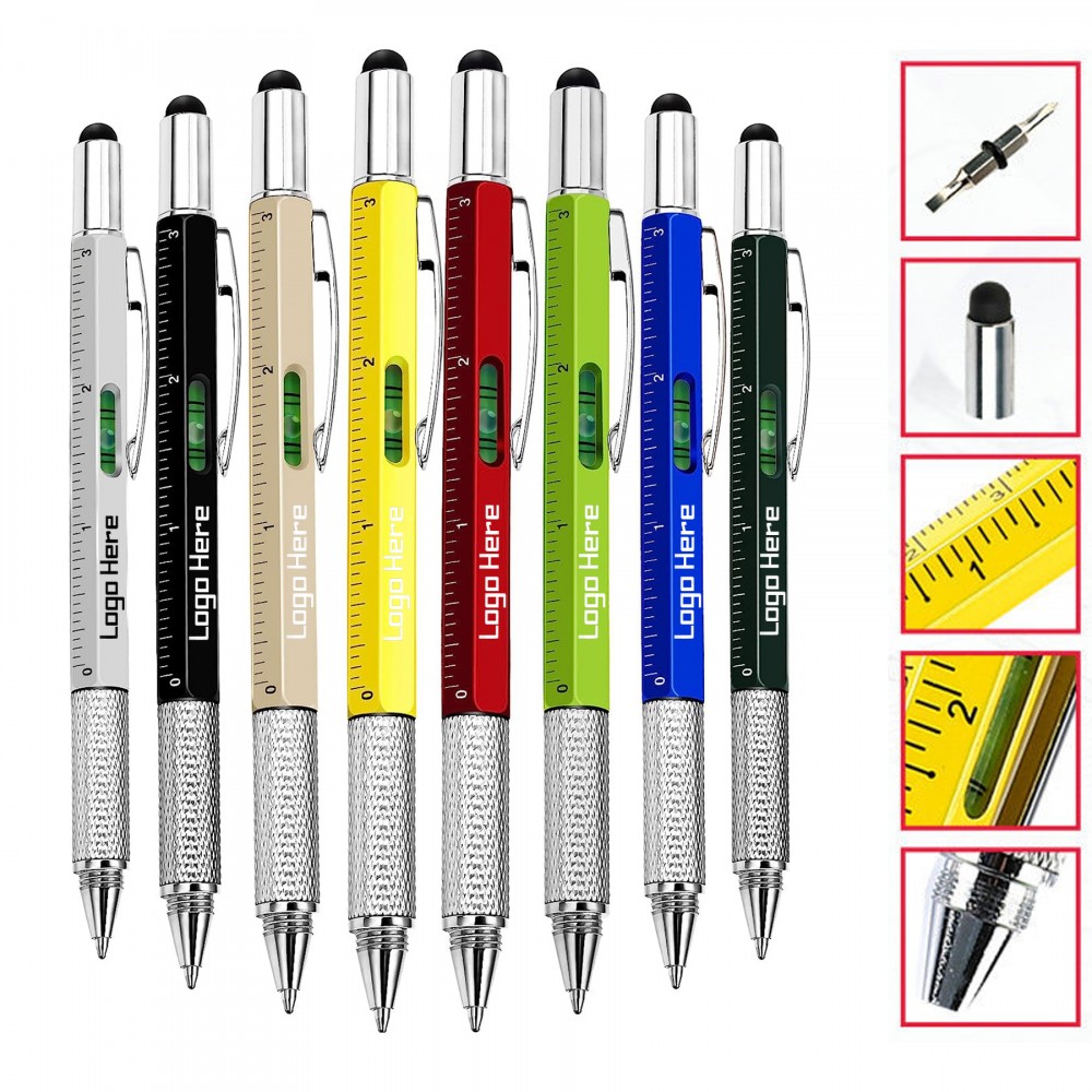 6 In 1 Multitool Tech Tool Pen Custom Engraved