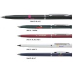 Logo Branded Polymer Ultra Slim Twist Action Plastic Ballpoint Pen