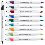 USA Printed Ballpoint Curvy Colorful Writing Pen Logo Branded