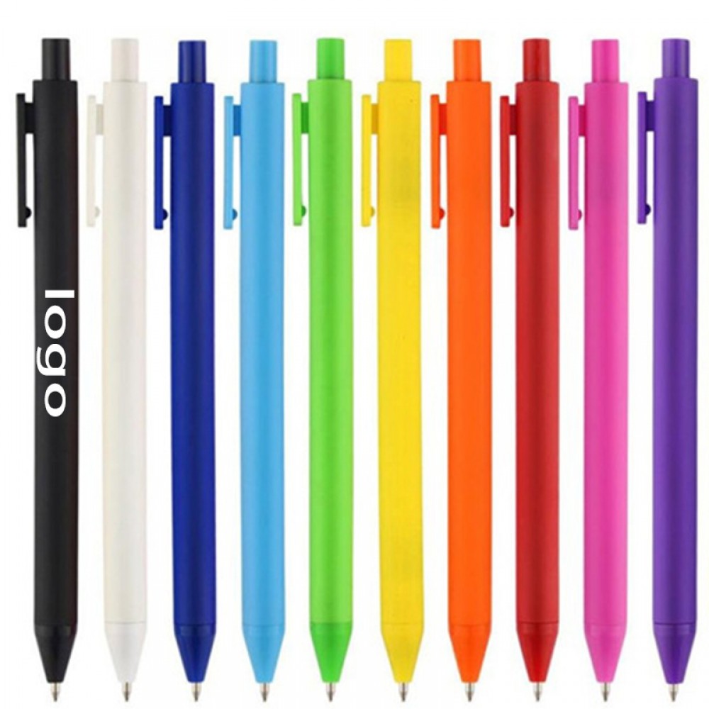 Custom Plastic Retractable Business Ballpoint Pen 5 3/4" x 2/5" Custom Imprinted Custom Plastic Retractable Business Ballpoint Pen 5 3/4" x 2/5" Custom Imprinted