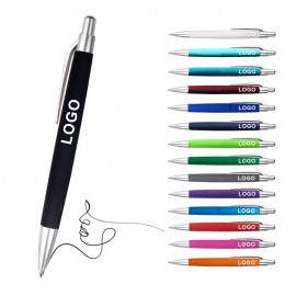 Custom Colorful Spray Glue Click Ballpoint Pen Plastic Business Promotional Pen Logo Branded