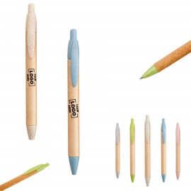 Eco-Friendly Recycled Kraft Paper Pens Custom Engraved  Eco-Friendly Recycled Kraft Paper Pens Custom Engraved
