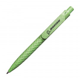 Custom Imprinted Dover Recycled Wheat Straw Pen - Green