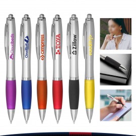 Logo Branded Chris Writing Plastic Pen  Logo Branded Chris Writing Plastic Pen