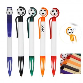 Soccer Ball Shape Manual Ballpoint Pen Custom Imprinted