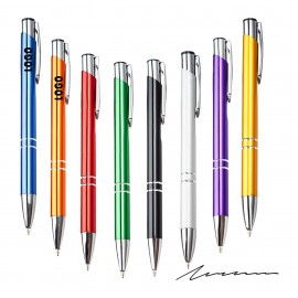 Logo Branded Metal Press Ballpoint Pen