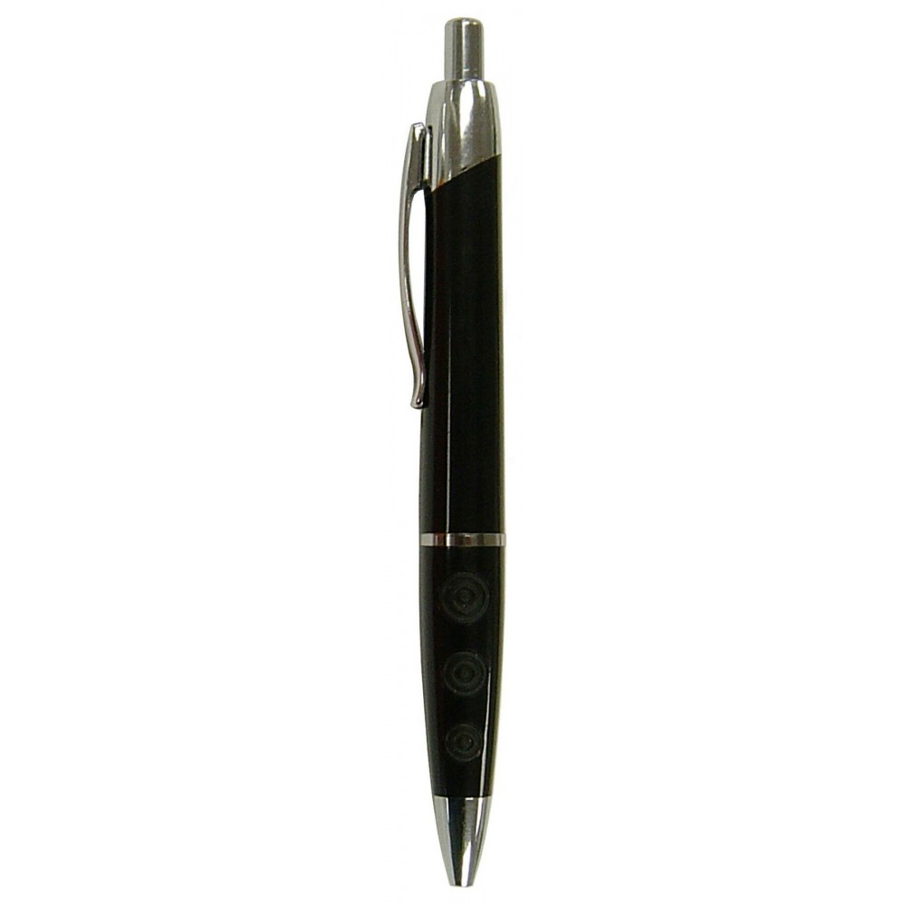 Logo Branded Ball Point Pen, Smoke - Black Rubber Grip Dots - Pad Printed Logo Branded Ball Point Pen, Smoke - Black Rubber Grip Dots - Pad Printed