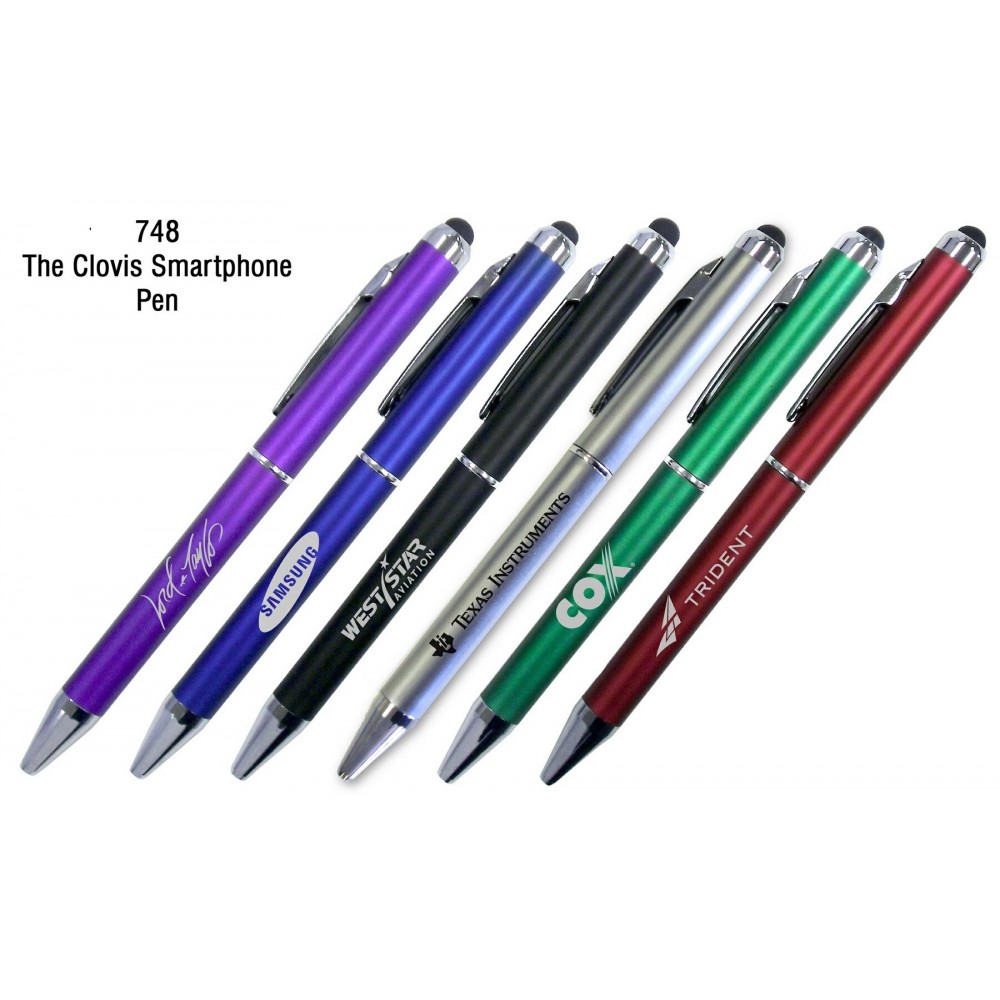 Special Pricing !... Metallic Smart Phone Ballpoint Pen With Touch Tip Stylus Logo Branded Special Pricing !... Metallic Smart Phone Ballpoint Pen With Touch Tip Stylus Logo Branded