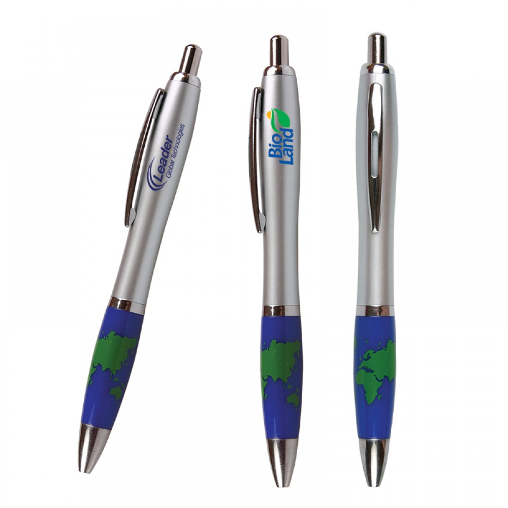 Emissary Global Theme Click Pen Custom Engraved Emissary Global Theme Click Pen Custom Engraved