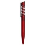 Ball Point Pen, Red - Pad Printed Logo Branded