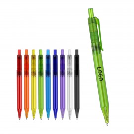 Custom Engraved Transparent Colored Ballpoint Pen  Custom Engraved Transparent Colored Ballpoint Pen