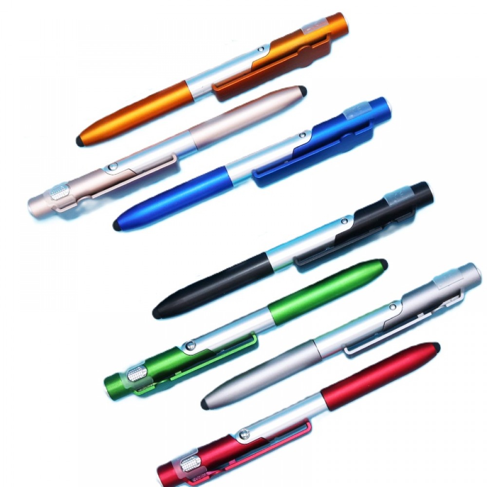 Custom Engraved 4 in 1 LED Multipurpose Foldable Pen Custom Engraved 4 in 1 LED Multipurpose Foldable Pen