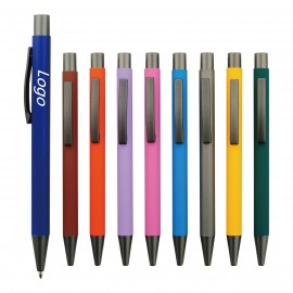 Metal Push Click Action Ballpoint Pen Custom Imprinted