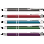 Custom Imprinted ST Series Double Ring Pen with Stylus,stylus pen