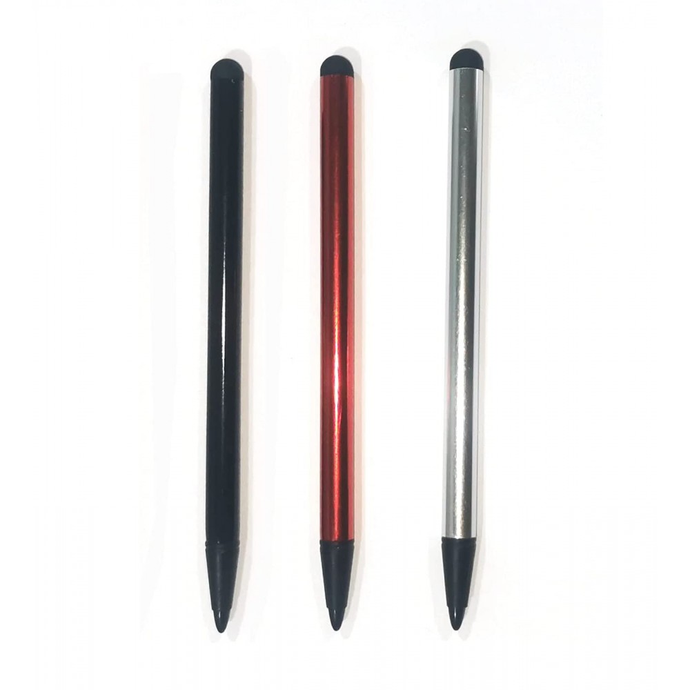 Capacitive and Resistive Stylus Pen Rubber Nib & Hard Tip 2 in 1 Custom Engraved