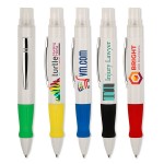 Custom Engraved Sani Writer White Sanitizer Pen w/Full Color Imprint