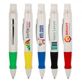 Custom Engraved Sani Writer White Sanitizer Pen w/Full Color Imprint  Custom Engraved Sani Writer White Sanitizer Pen w/Full Color Imprint