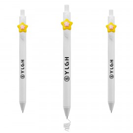 Click Pen w/ Star in Star Custom Engraved