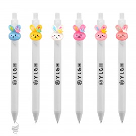 Custom Imprinted Click Activated Pen With Rabbit Head