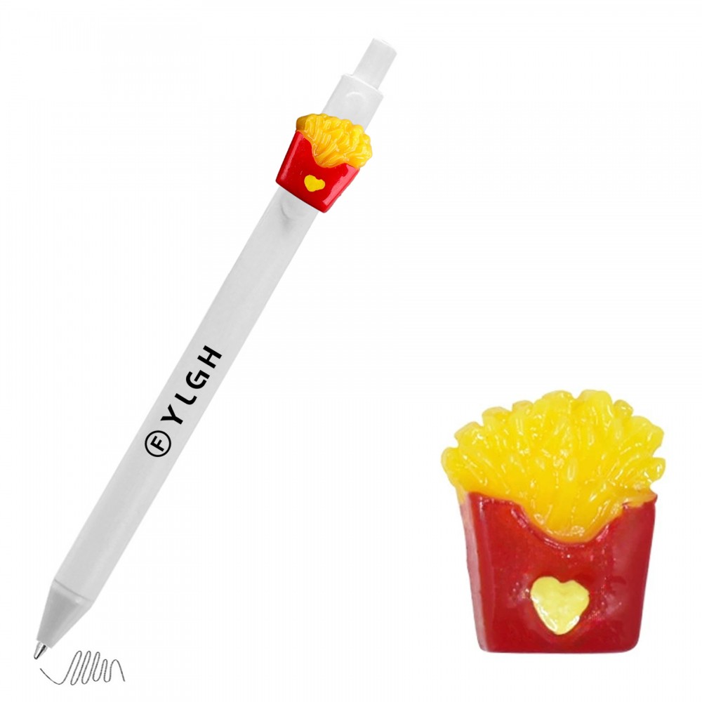 Custom Imprinted Click Activated Pen With French Fries