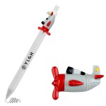 Click Pen w/ Propeller Plane Custom Imprinted