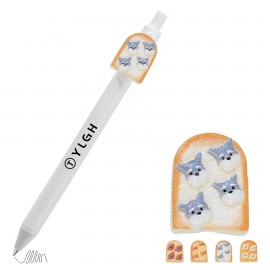 Custom Imprinted Click Activated Pen with 4 Pet Toast