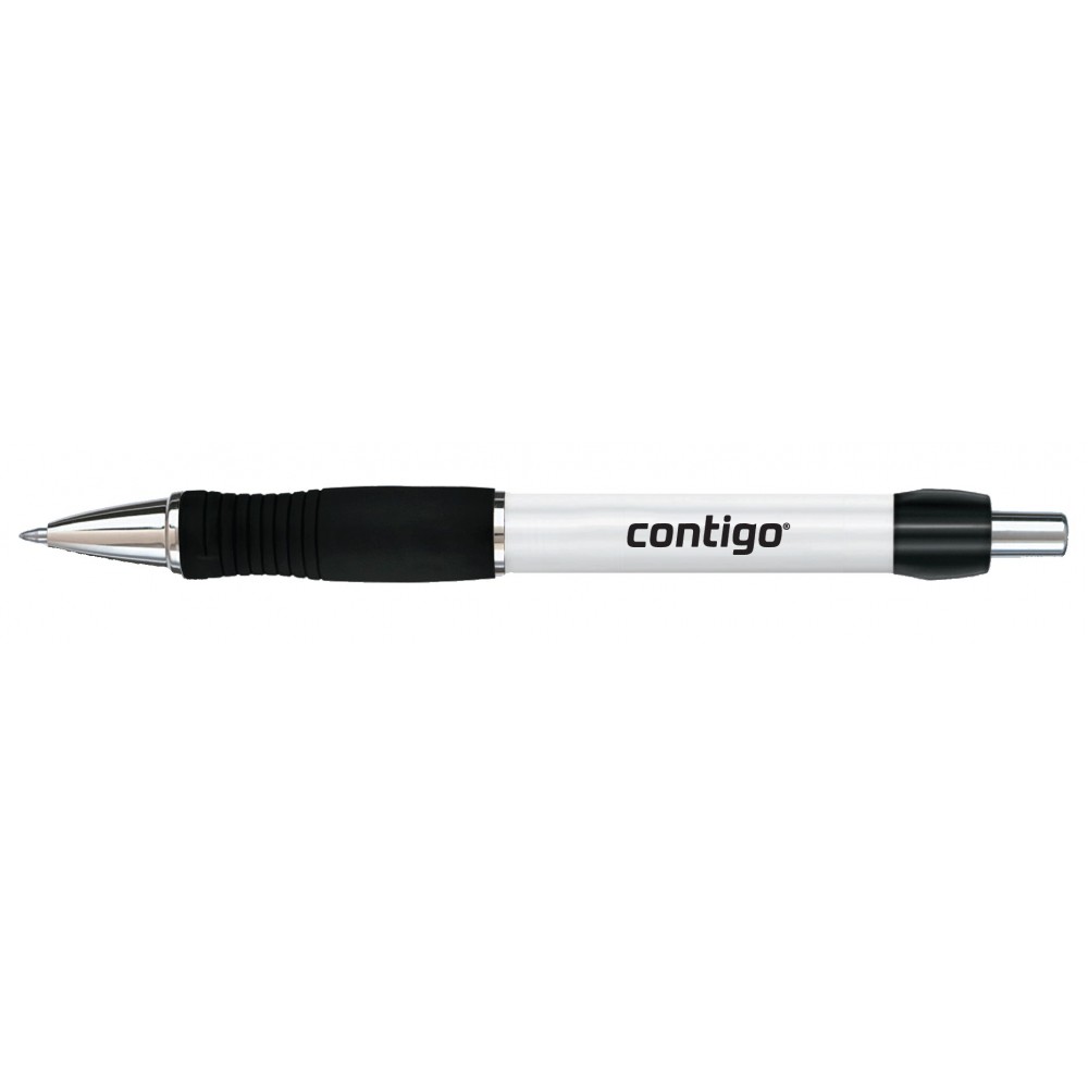 Paper Mate Breeze Retractable Gel Pen w/White Barrel Logo Branded Paper Mate Breeze Retractable Gel Pen w/White Barrel Logo Branded