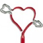 Custom Engraved Heart With Arrow Multi-Color Inkbend Standard, Bent Pen