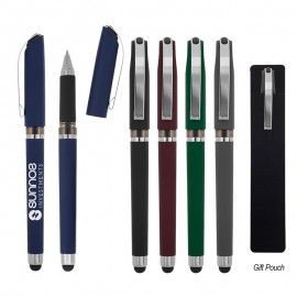 Avendale Velvet Touch Stylus Gel Pen Logo Branded